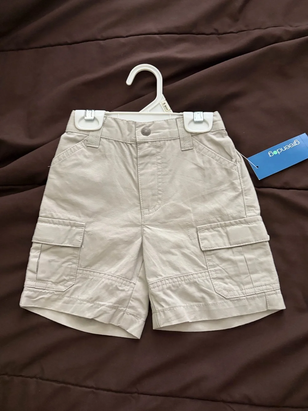 Greendog Beige Toddler Cargo Shorts